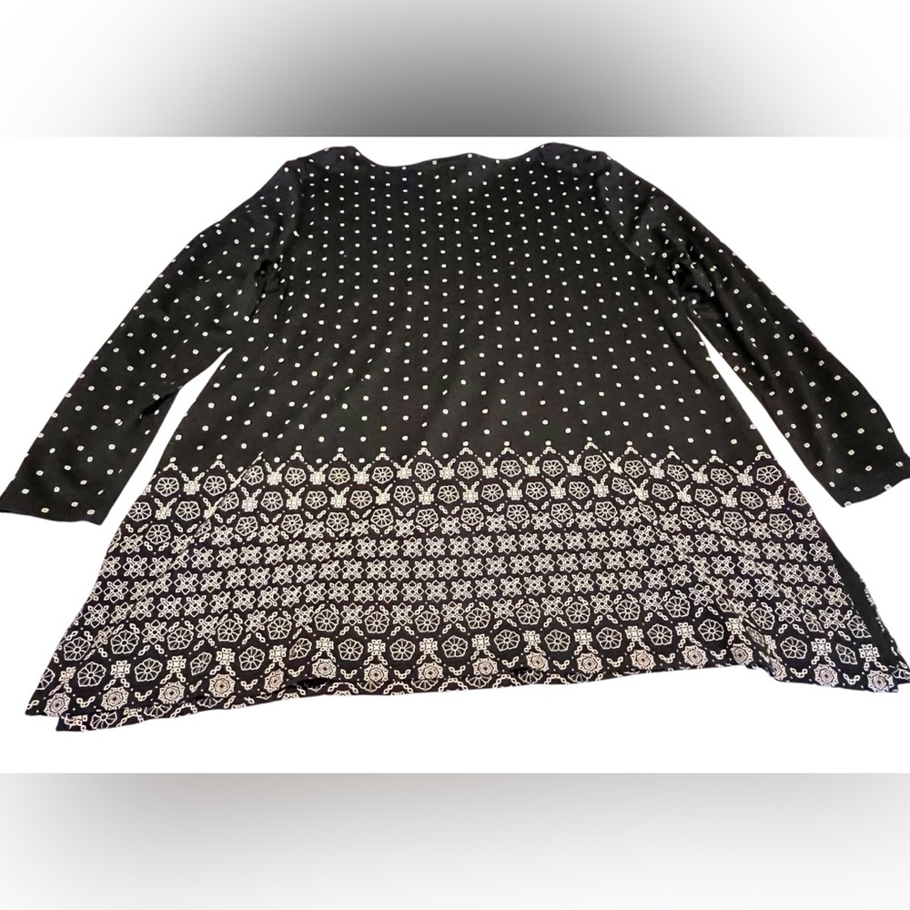 J. Jill Black and White Tunic Size XL - Picture 9 of 9